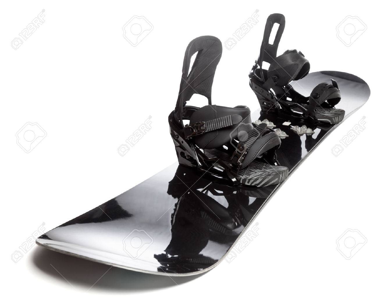 Snowboard with bindings similar-image